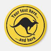 カンガルーアイコン マグネット (正面)