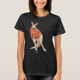 カンガルーアイススケートアイススケート Tシャツ