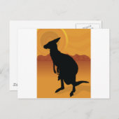 カンガルーアウトバック ポストカード (正面/裏面)