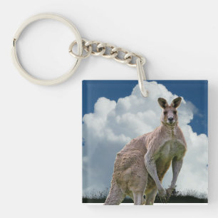 カンガルーアクリルキーチェーン キーホルダー