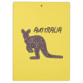 カンガルーアボリジナルモザイク クリップボード (裏面)