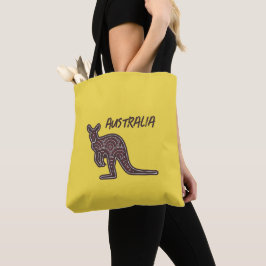 カンガルーアボリジナルモザイク トートバッグ
