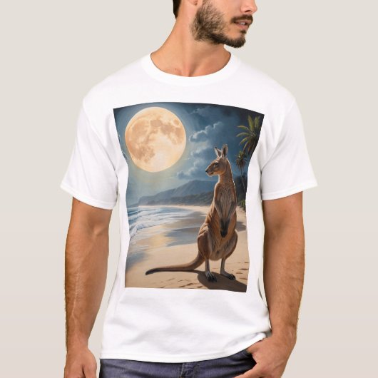 カンガルーアート Tシャツ (正面)
