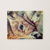 カンガルーウォーターカラーアート ジグソーパズル (横)