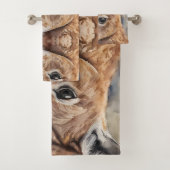 カンガルーウォーターカラーアート バスタオルセット (インサイチュ)