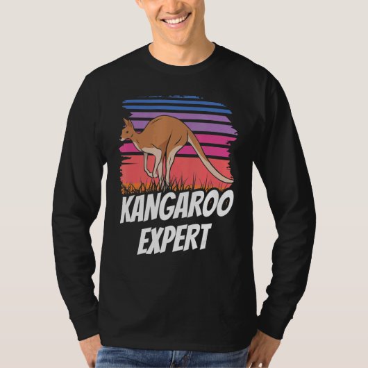 カンガルーエキスパートオーストラリアKangaroos動物 Tシャツ (正面)