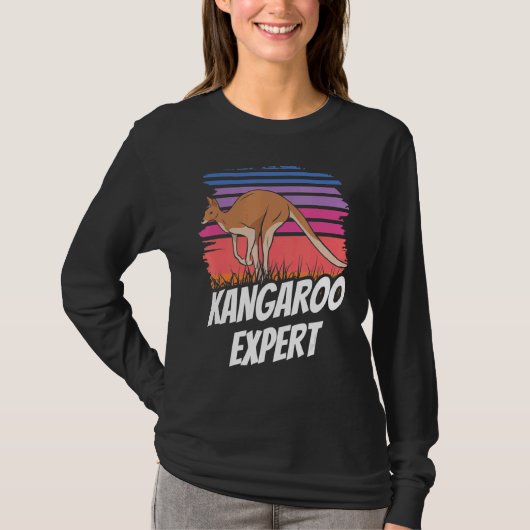 カンガルーエキスパートオーストラリアKangaroos動物 Tシャツ (正面)