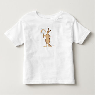 カンガルーオーストラリアかわいい トドラーTシャツ