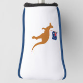 カンガルーオーストラリア国旗のパター ゴルフヘッドカバー (回転90)