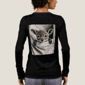 カンガルーカワイイベビージョーイデザイン トライブレンドＴシャツ (背面)