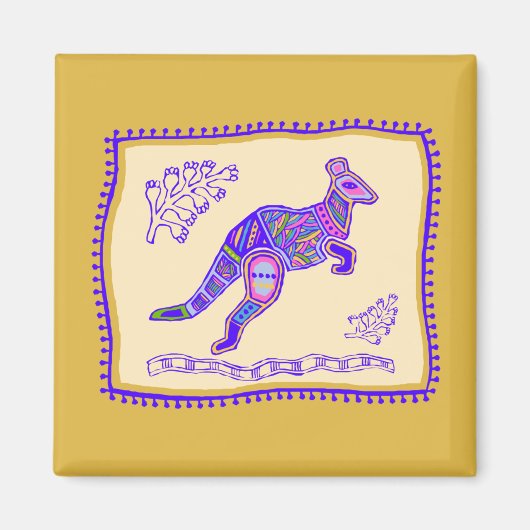 カンガルーキルト マグネット (正面)