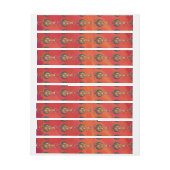 カンガルークリスマスオンレッド ラップアラウンド宛名ラベル (シート)