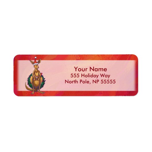 カンガルークリスマスオンレッド ラベル (正面)