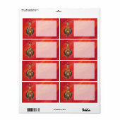 カンガルークリスマスオンレッド ラベル (フルシート)