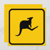 カンガルークロッシング招待状 招待状 (正面/裏面)