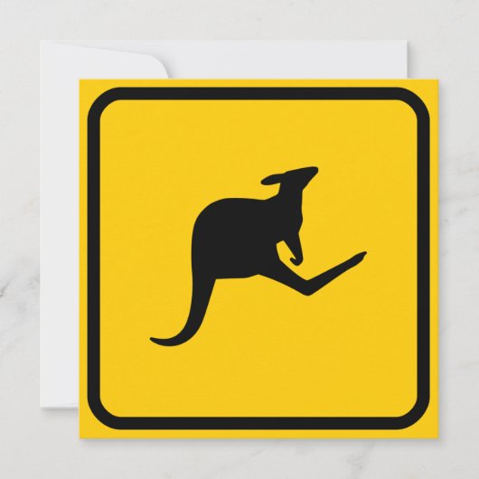 カンガルークロッシング招待状 招待状 (正面)