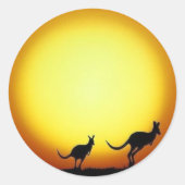 カンガルーサンセットシール ラウンドシール (正面)