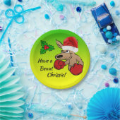 カンガルーサンタ7"オーストラリアのクリスマスパーティー ペーパープレート (パーティー)