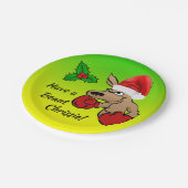 カンガルーサンタ7"オーストラリアのクリスマスパーティー ペーパープレート (アングル)