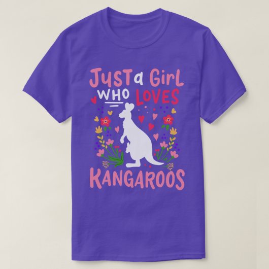 カンガルースオーストラリアAustralian Kangaroo Lover Tシャツ (デザイン正面)