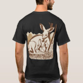 カンガルーデザイン Tシャツ (裏面)