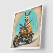 カンガルーバイク スクエア壁時計 (傾斜)