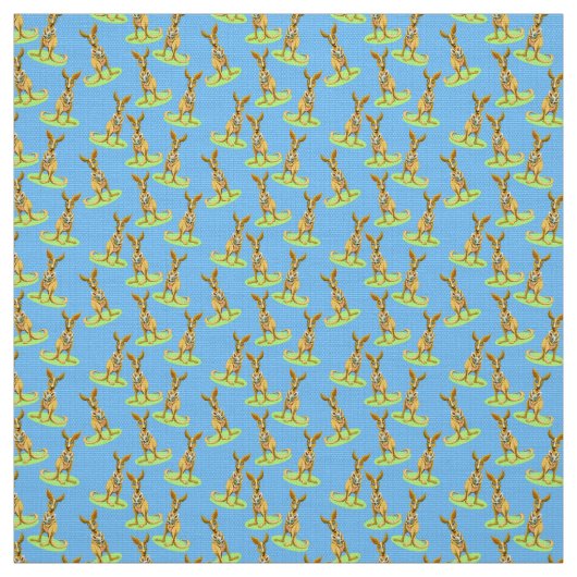 カンガルーパターン ファブリック (見本)