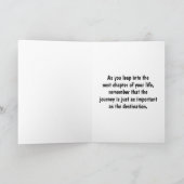 カンガルーパーソナライズされた卒業 カード (内部)