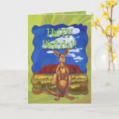 カンガルーパーティーセンター カード (黄色い花)