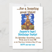 カンガルーパーティーセンター マグネット招待状 (正面)