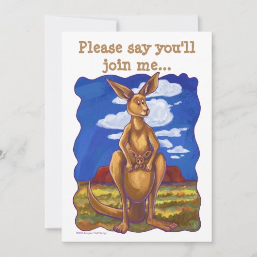 カンガルーパーティーセンター 招待状 (正面)