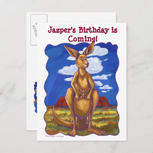 カンガルーパーティーセンター 案内ポストカード (正面/裏面)