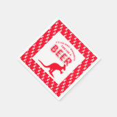 カンガルービール、オーストラリアのクリスマスパーティー スタンダードカクテルナプキン (角)
