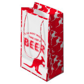 カンガルービール、オーストラリアのクリスマスパーティー スモールペーパーバッグ (正面アングル)