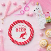 カンガルービール、オーストラリアのクリスマスパーティー ペーパープレート (パーティー)