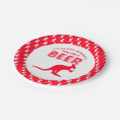 カンガルービール、オーストラリアのクリスマスパーティー ペーパープレート (アングル)