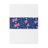 カンガルービール、オーストラリア国旗のクリスマス 招待状ベリーバンド (裏面例)