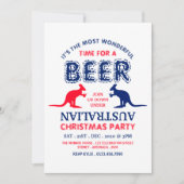 カンガルービール、オーストラリア国旗クリスマスパーティー 招待状 (正面)