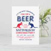 カンガルービール、オーストラリア国旗クリスマスパーティー 招待状 (スタンド正面)
