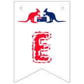 カンガルービール、オーストラリア国旗、クリスマスパーティー バンティングフラッグ (第2の旗)