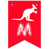 カンガルービール、メリークリスマス、オーストラリアパーティー バンティングフラッグ (第1の旗)