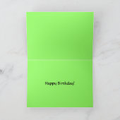 カンガルーファミリーハッピーバースデーユーモア カード (内部)