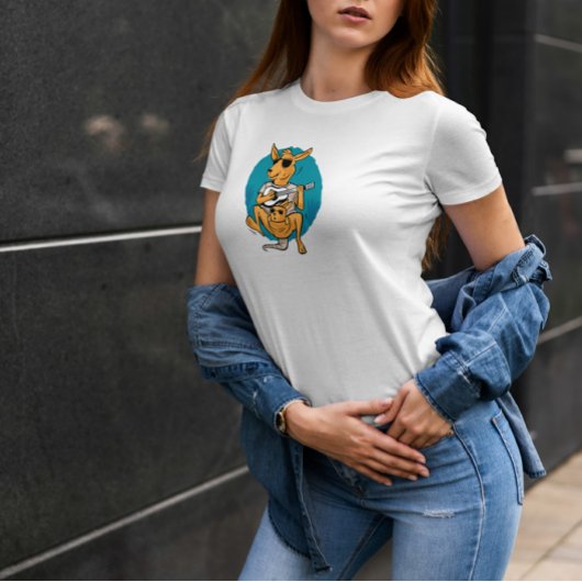 カンガルーベビーギター Tシャツ