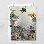 カンガルーホリデーポストカード ポストカード (正面/裏面)