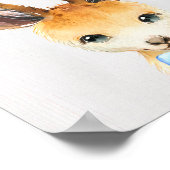 カンガルーボウタイの幼児アートプリント ポスター (角)