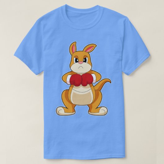 カンガルーボクサー ボクシンググローブ ボクシング Tシャツ (デザイン正面)