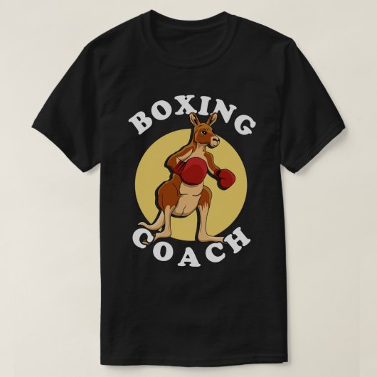 カンガルーボクシングコーチ Tシャツ (デザイン正面)