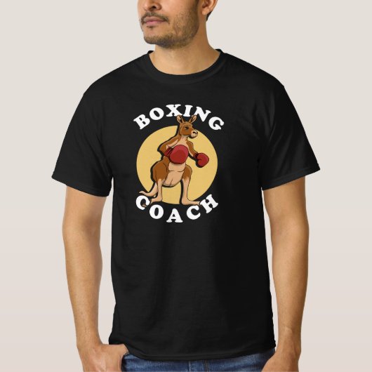カンガルーボクシングコーチTシャツ Tシャツ (正面)