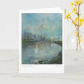 カンガルーポイントの崖から折り畳まれたグリーティングカード カード (黄色い花)