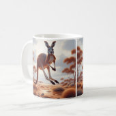 カンガルーマグで朝のブレンドに飛び込もう! コーヒーマグカップ (正面左)